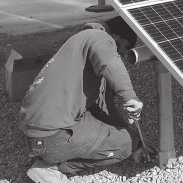 Base solar fixa