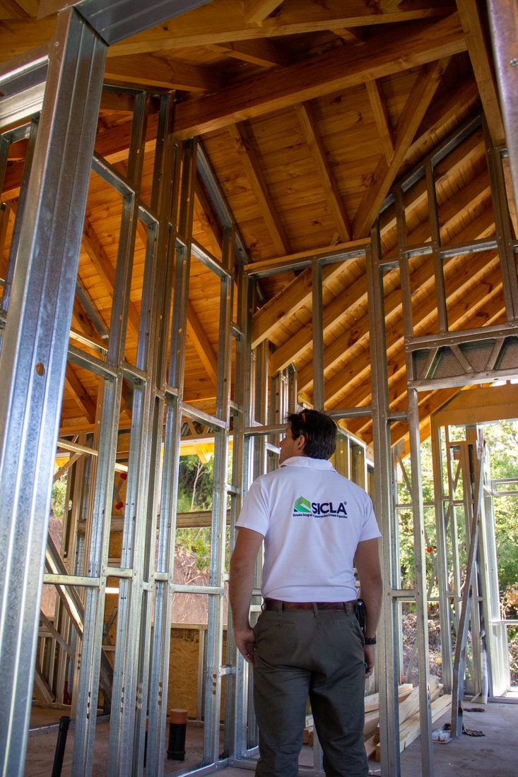 Equipe SICLA em obra de Light Steel Frame